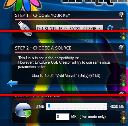 Linux Live USB Creator (LiLi) Ubuntu 16.04