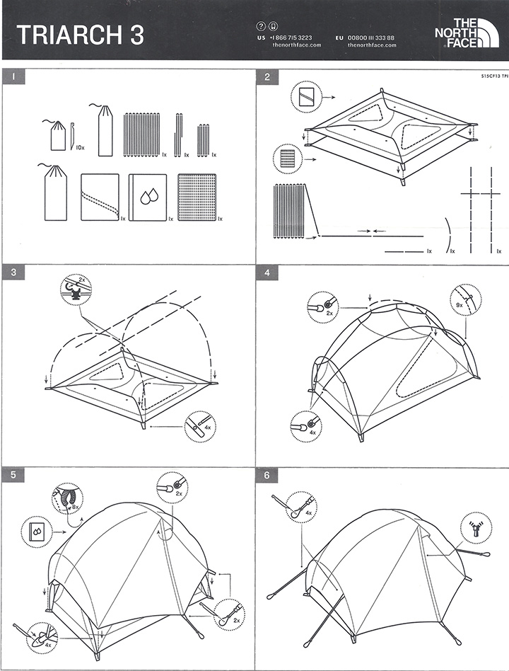 the north face triarch 3 tent